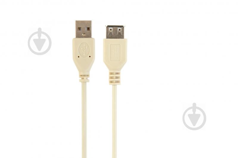 Кабель Cablexpert 0,75 м белый (CC-USB2-AMAF-75CM/300) удлинитель USB 2.0 - фото 1