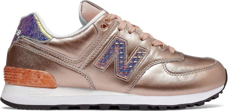 Кроссовки женские зимние New Balance WL574NRG р.39 желтые - фото 1