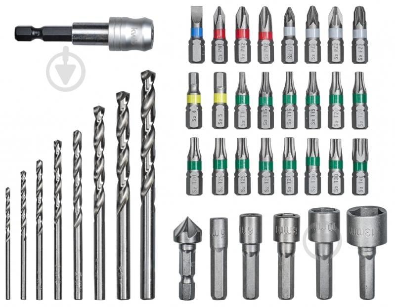 Набор бит и сверл KWB L-Box 39 шт. 108911 - фото 5