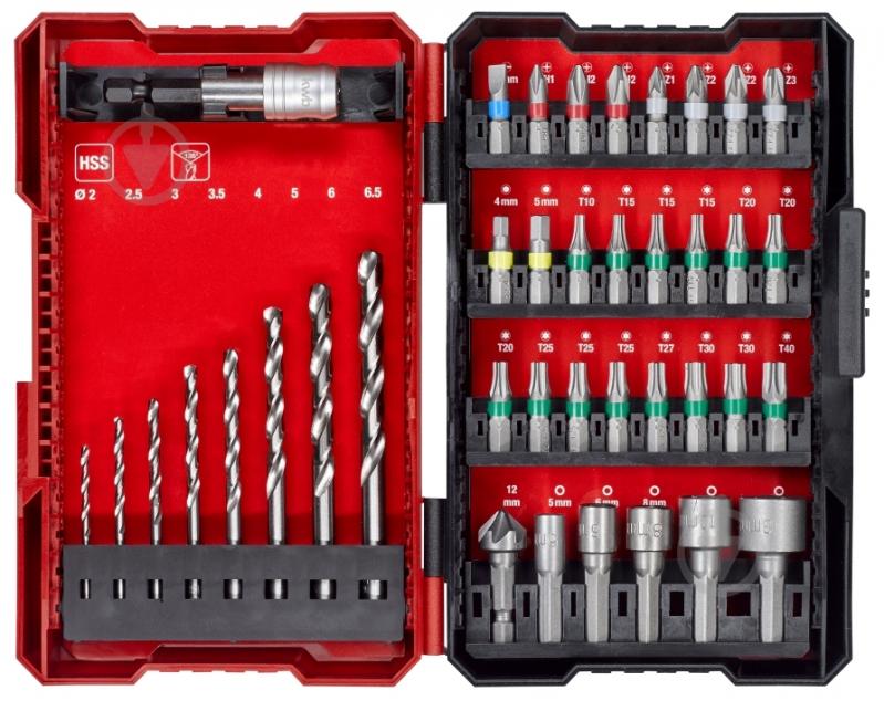 Набор бит и сверл KWB L-Box 39 шт. 108911 - фото 2