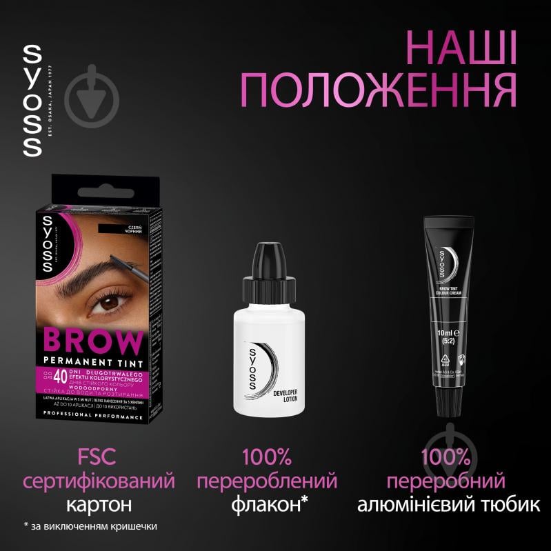 Крем-краска SYOSS для бровей Черный черный - фото 10 Крем-краска SYOSS для бровей Черный черный - фото 10