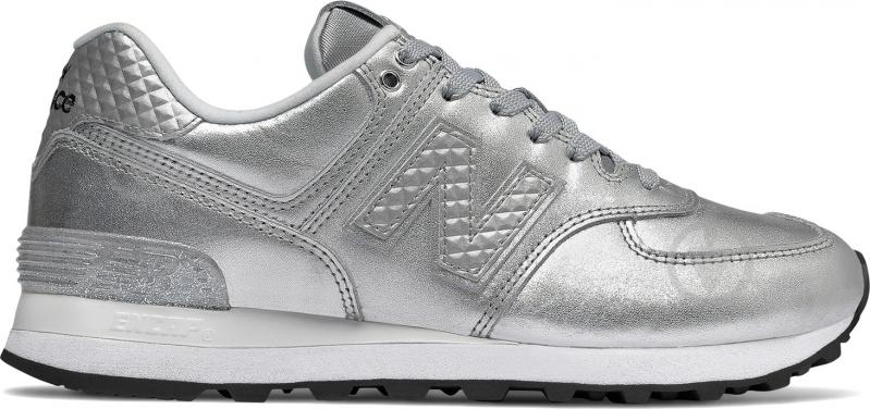 Кроссовки женские зимние New Balance WL574NRI р.38 серебряные - фото 1