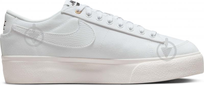 Кеды женские демисезонные Nike W BLAZER LOW PLATFORM CNVS DV7475-100 р.36,5 белые - фото 2