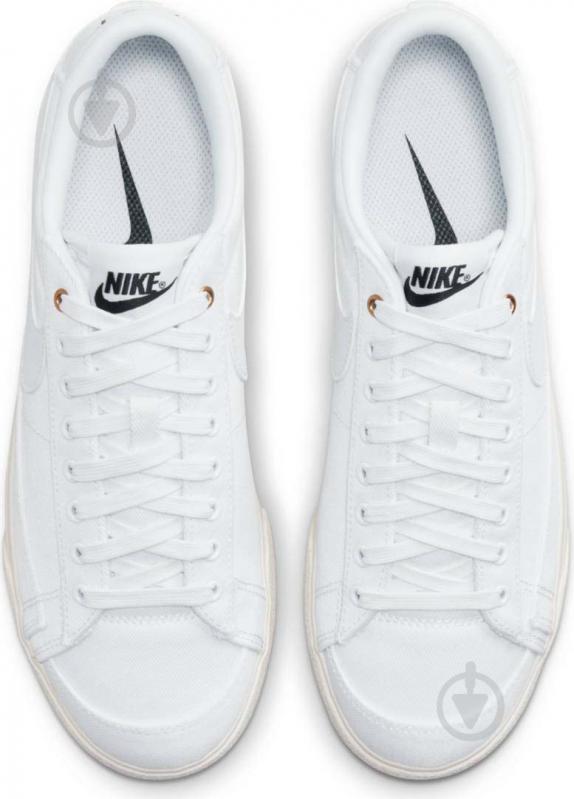 Кеды женские демисезонные Nike W BLAZER LOW PLATFORM CNVS DV7475-100 р.36,5 белые - фото 7