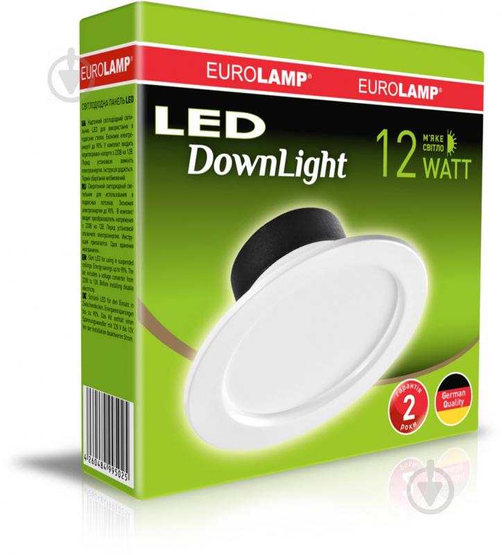 Светильник точечный Eurolamp Downlight LED-DLR-12/3 (Е) 12 Вт 3000 К белый - фото 3