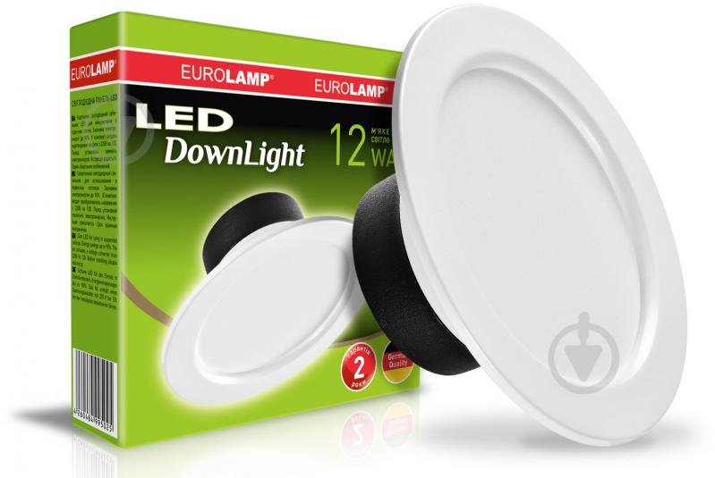 Светильник точечный Eurolamp Downlight LED-DLR-12/3 (Е) 12 Вт 3000 К белый - фото 2