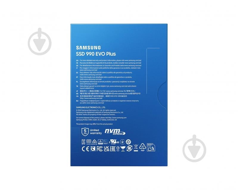 SSD-накопичувач Samsung 990EVO PLUS 1000GB M.2 PCI Express 4.0 x4 3D NAND (MZ-V9S1T0BW) - фото 7