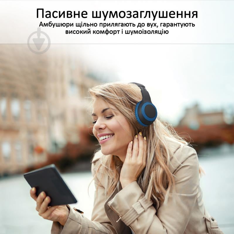 Навушники Promate LaBoca Bluetooth 5.0 blue (laboca.blue) - фото 4