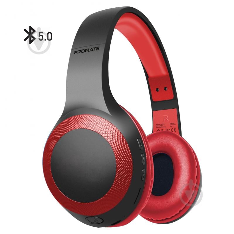 Наушники Promate LaBoca Bluetooth 5.0 red (laboca.red) - фото 1