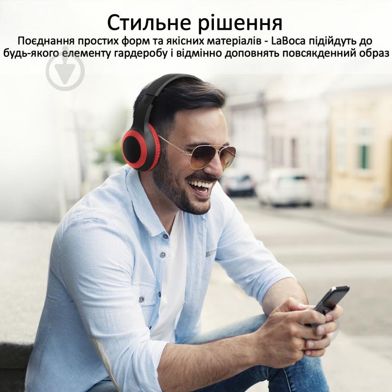 Навушники Promate LaBoca Bluetooth 5.0 red (laboca.red) - фото 6