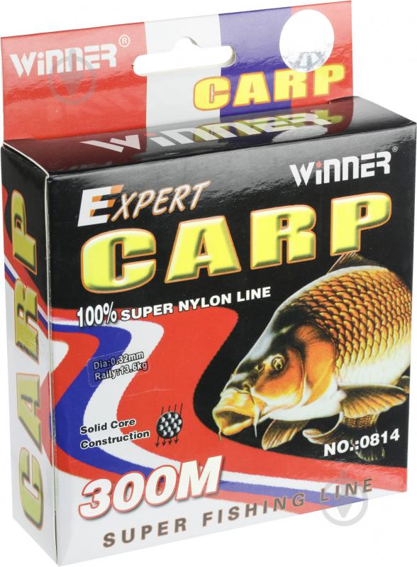 Леска  Winner Expert Carp 300м 0.32мм 13.6кг НС0002688 - фото 1