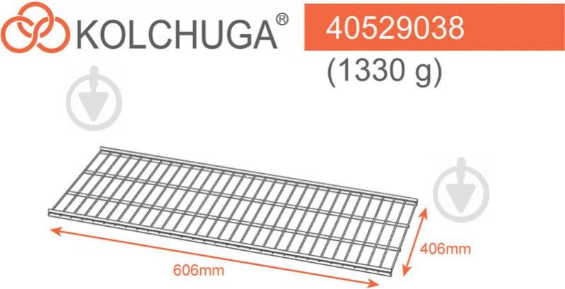 Полиця до гардеробної системи Kolchuga 606x406 мм білий - фото 4