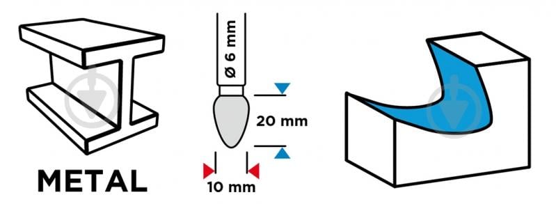 Фреза овальная GRAPHITE 55H371 - фото 4 Фреза овальная GRAPHITE 55H371 - фото 4