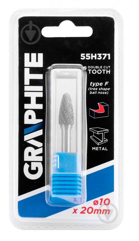 Фреза овальная GRAPHITE 55H371 - фото 2 Фреза овальная GRAPHITE 55H371 - фото 2