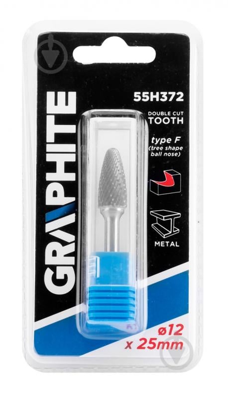 Фреза овальная GRAPHITE 55H372 - фото 2