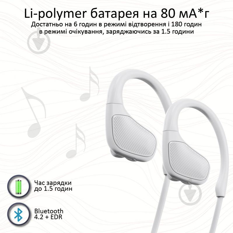 Наушники Promate Spirit white (spirit.white) - фото 5