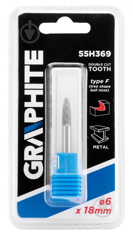 Фреза сфероконічна GRAPHITE 55H369 - фото 2