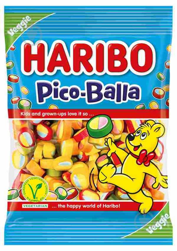 Цукерки желейні Haribo Pіco-Balla з фруктовим смаком 85 г - фото 1