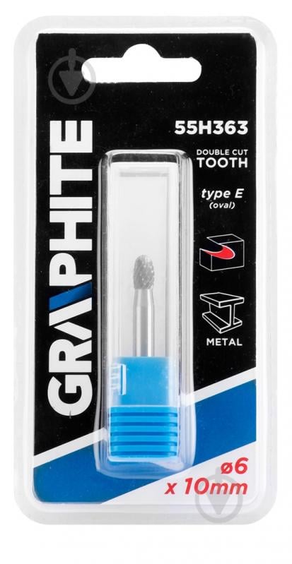 Фреза овальная GRAPHITE 55H363 - фото 2 Фреза овальная GRAPHITE 55H363 - фото 2