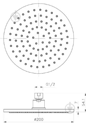 Верхний душ Imprese S200B - фото 2
