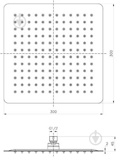 Верхній душ Imprese SQ300SS2 - фото 2