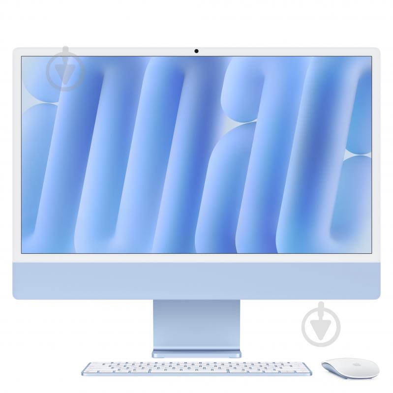 Моноблок Apple iMac М4 4.5К 10‑ядер GPU 512GB 24" (MD2T4UA/A) blue - фото 1