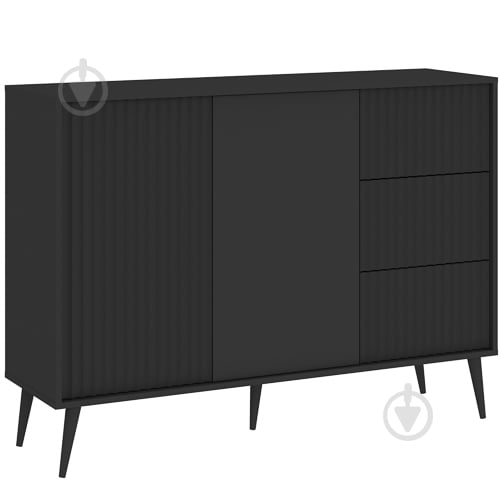 Комод Intermeble BARCELONA 2д3ш 1350x980x400 мм антрацит/антрацит - фото 1 Комод Intermeble BARCELONA 2д3ш 1350x980x400 мм антрацит/антрацит - фото 1