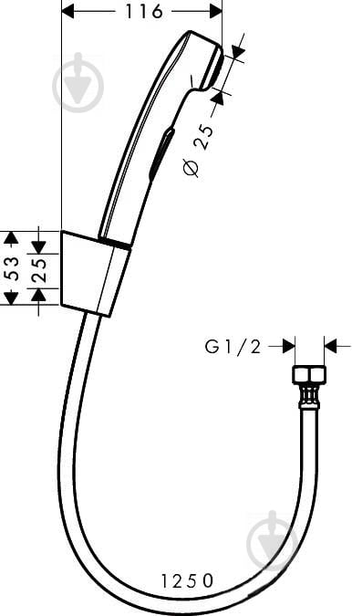 Набор для биде Hansgrohe 32129000 - фото 2