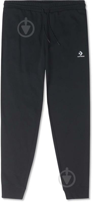 Брюки Converse GO-TO EMBROIDERED STAR CHEVRON FRENCH TERRY SWEATPANT 10023873-001 р. L черный - фото 1