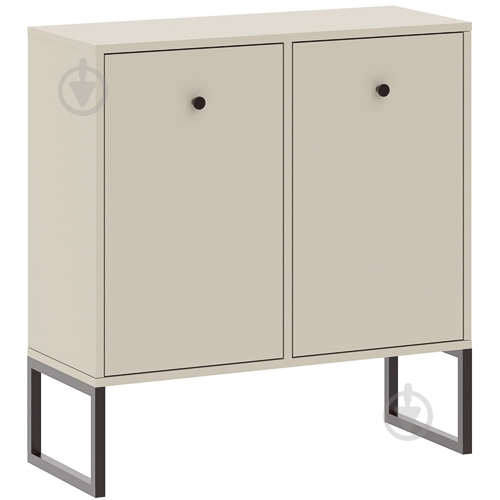 Комод Intermeble LINEA 2д 770x820x330 мм чорний/кашемір - фото 1 Комод Intermeble LINEA 2д 770x820x330 мм чорний/кашемір - фото 1