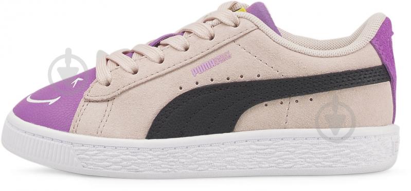 Кросівки для дівчаток Puma SUEDE SMILEYWORLD PS 38613802 р.34 пудрові - фото 1 Кросівки для дівчаток Puma SUEDE SMILEYWORLD PS 38613802 р.34 пудрові - фото 1