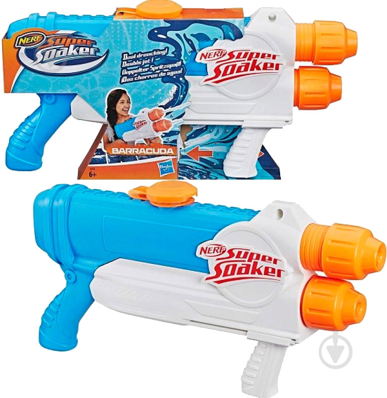 Бластер водный Nerf супер соакер Барракуда E2770 - фото 2