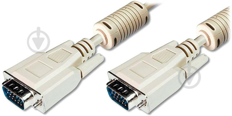 Кабель Digitus VGA 10 м бежевий (DK-310103-100-E) - фото 1