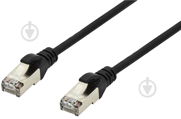 Патч-корд Digitus RJ-45, LSZH 1 м черный - фото 1