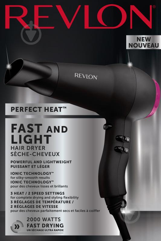 Фен Revlon Perfect Heat Fast and Light RVDR5823 - фото 13