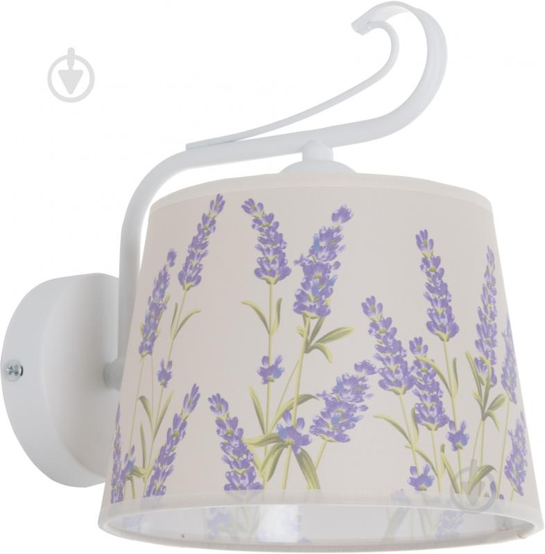 Бра TK Lighting LAWENDA 1x60 Вт E27 белый с рисунком - фото 1