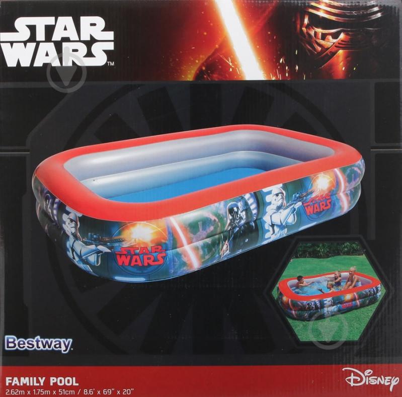 Бассейн надувной Bestway Star Wars Family Pool - фото 2