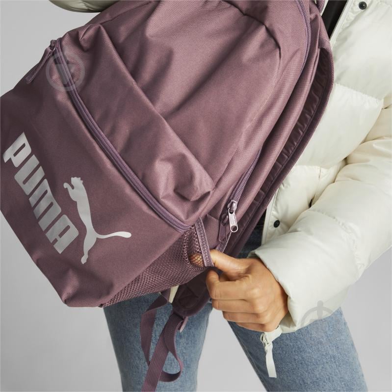 Рюкзак спортивный Puma PUMA PHASE BACKPACK 7548741 22 л сиреневый - фото 4