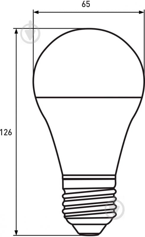 Лампа светодиодная Eurolamp 20 Вт А65 матовая E27 220 В 3000 К LED-A65-20272(E) - фото 4