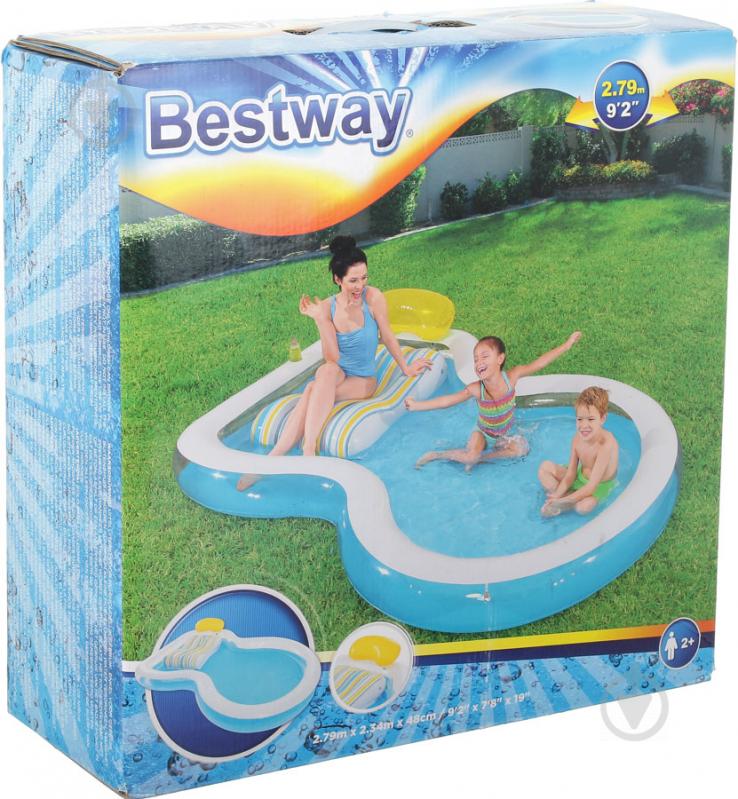 Басейн надувний Bestway з шезлонгом - фото 19