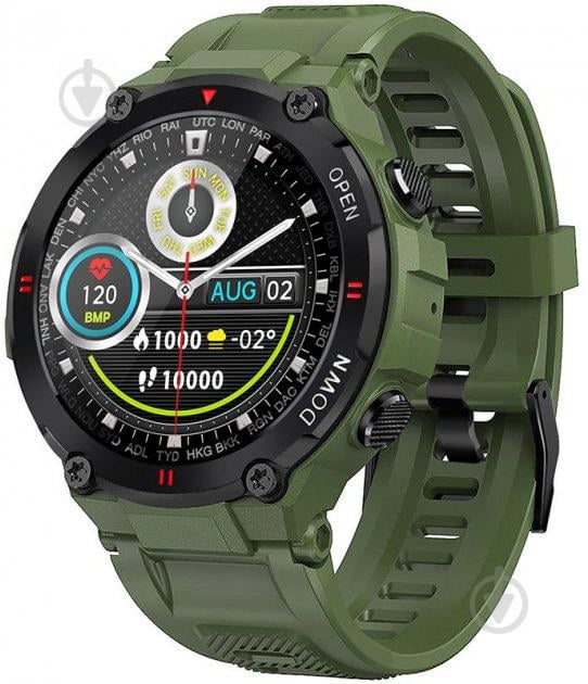 Смарт-часы Gelius G-WATCH green (GP-SW008) - фото 1