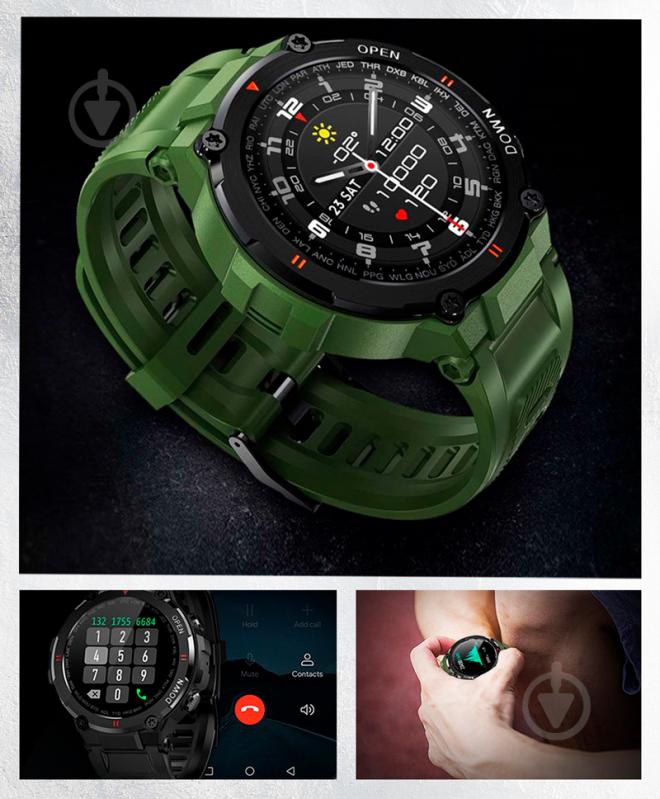 Смарт-часы Gelius G-WATCH green (GP-SW008) - фото 10