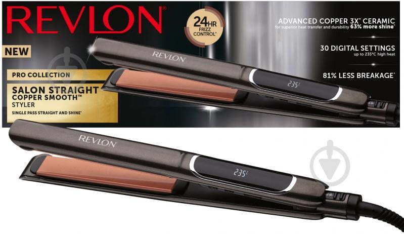 Стайлер Revlon Salon Straight Copper Smooth Styler RVST2175E2 - фото 4