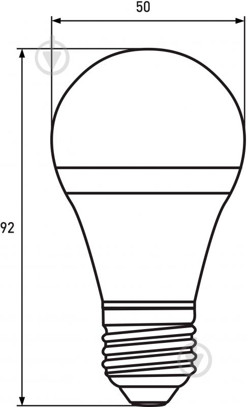 Лампа світлодіодна Eurolamp 2 шт./уп. 7 Вт A60 матова E27 220 В 4000 К MLP-LED-A50-07274(E) - фото 2