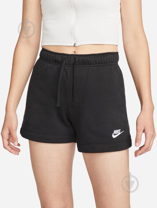 Шорты Nike W NSW CLUB FLC MR SHORT DQ5802-010 р. XL черный - фото 1