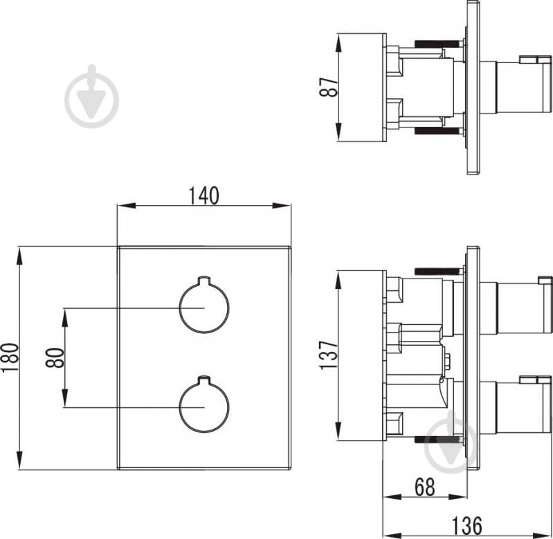 Смеситель для душа Imprese Centrum VRB-10400Z - фото 2