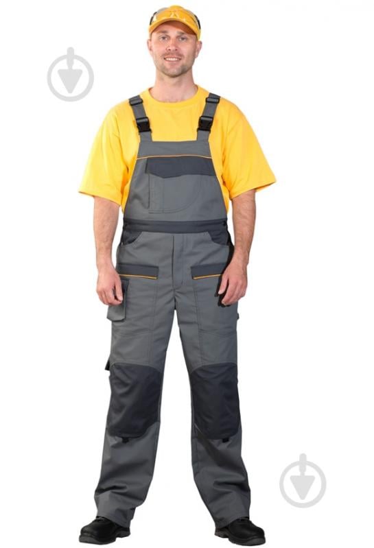 Напівкомбінезон робочий 1-107 АТІС К5 р. 52-54 зріст 3-4 1-107 сірий - фото 1 Напівкомбінезон робочий 1-107 АТІС К5 р. 52-54 зріст 3-4 1-107 сірий - фото 1