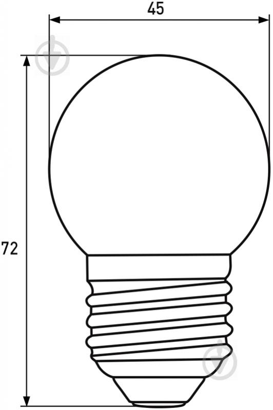 Лампа світлодіодна Eurolamp ArtDeco FIL G45 4 Вт E27 2700 К 220 В прозора LED-G45-04272(deco) - фото 4