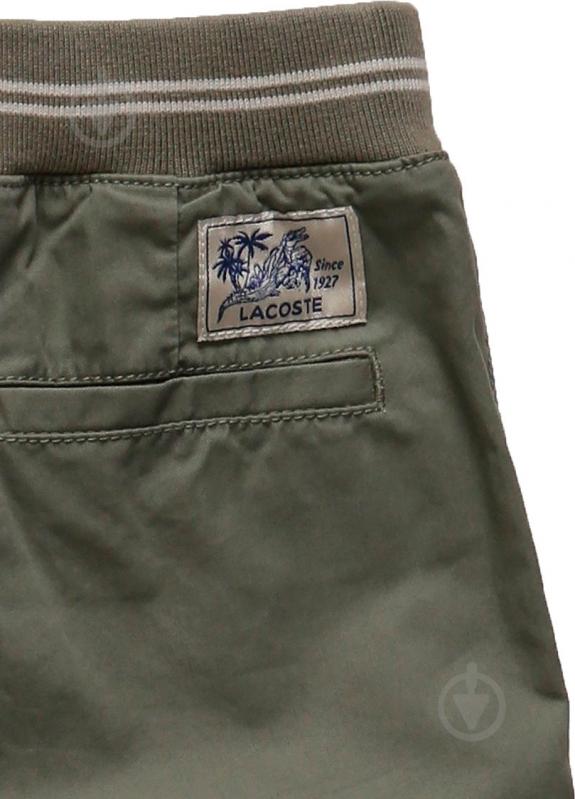 Шорты Lacoste FJ8525XB9 р. 14A хаки - фото 3