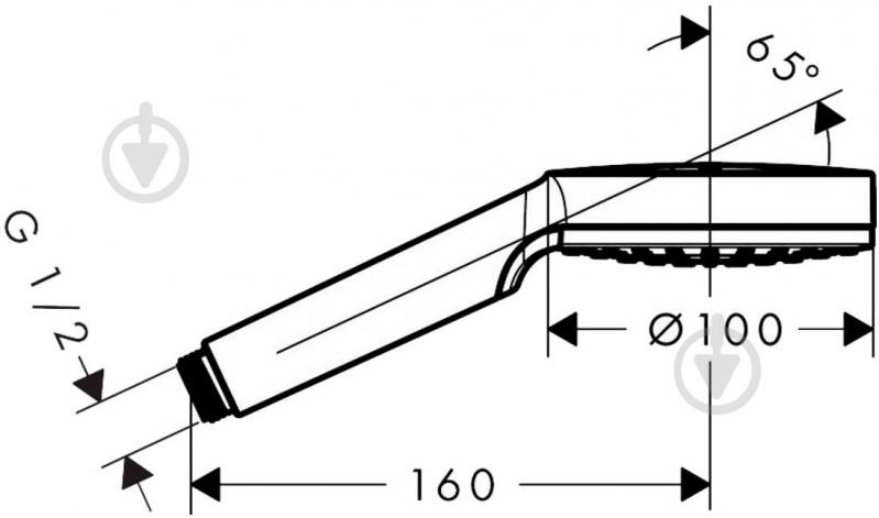 Ручной душ Hansgrohe Crometta - фото 2